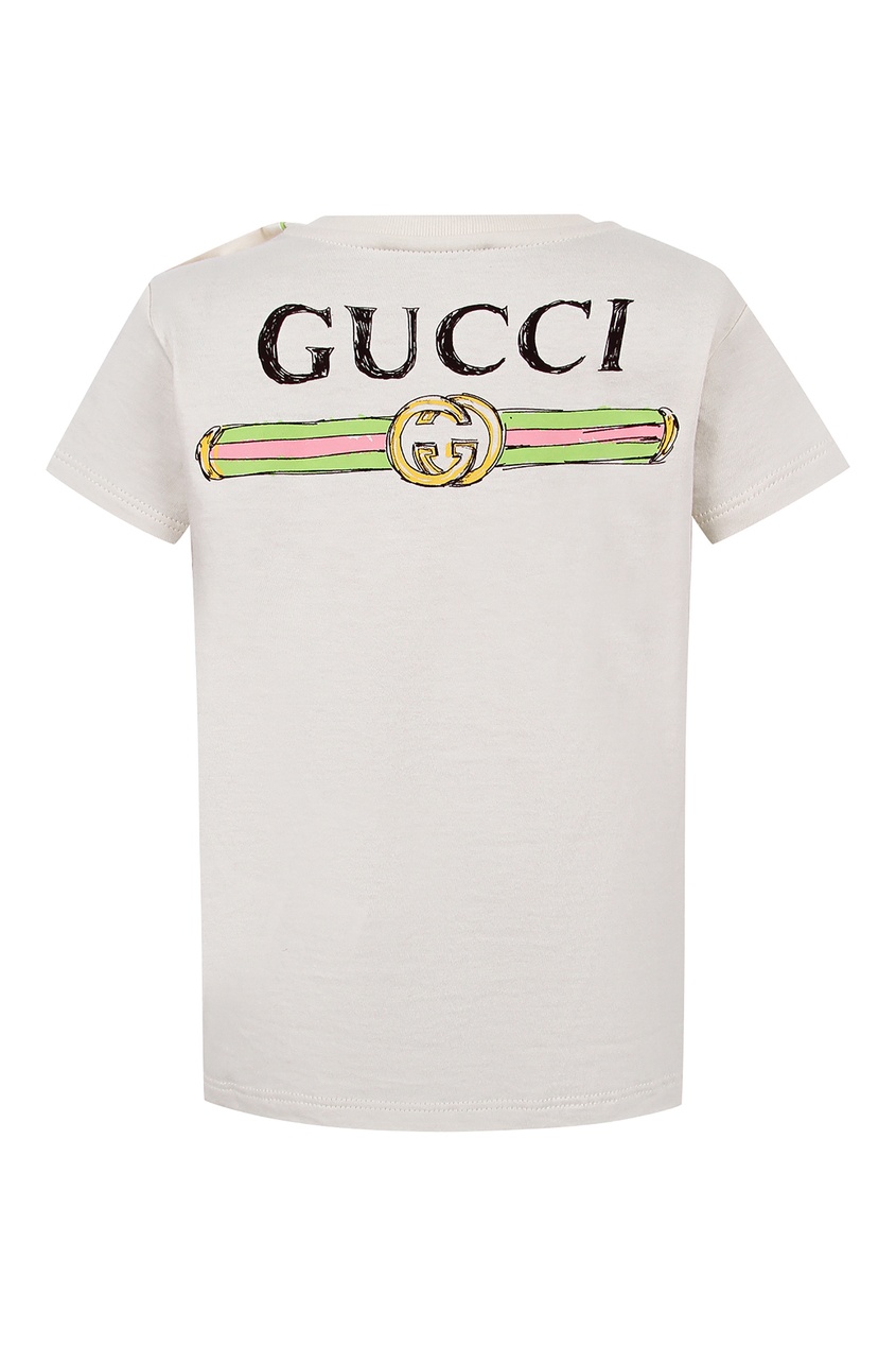 фото Футболка с графичным рисунком gucci