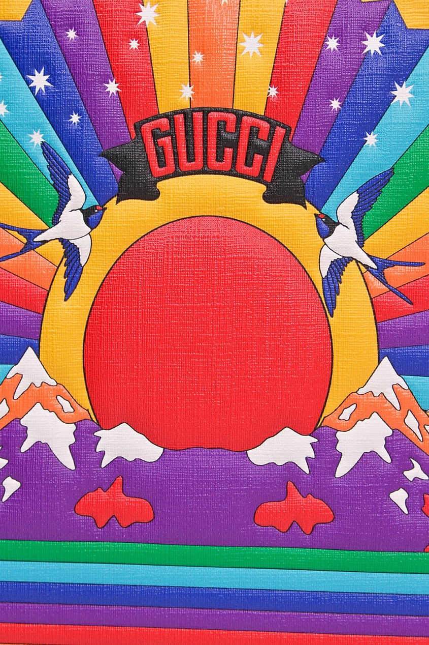 фото Разноцветная сумка с логотипом gucci