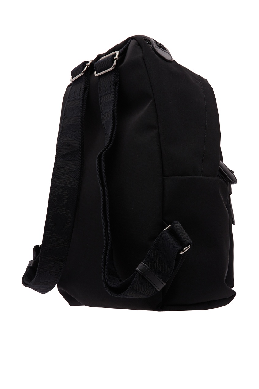 фото Черный рюкзак с логотипом stella mccartney