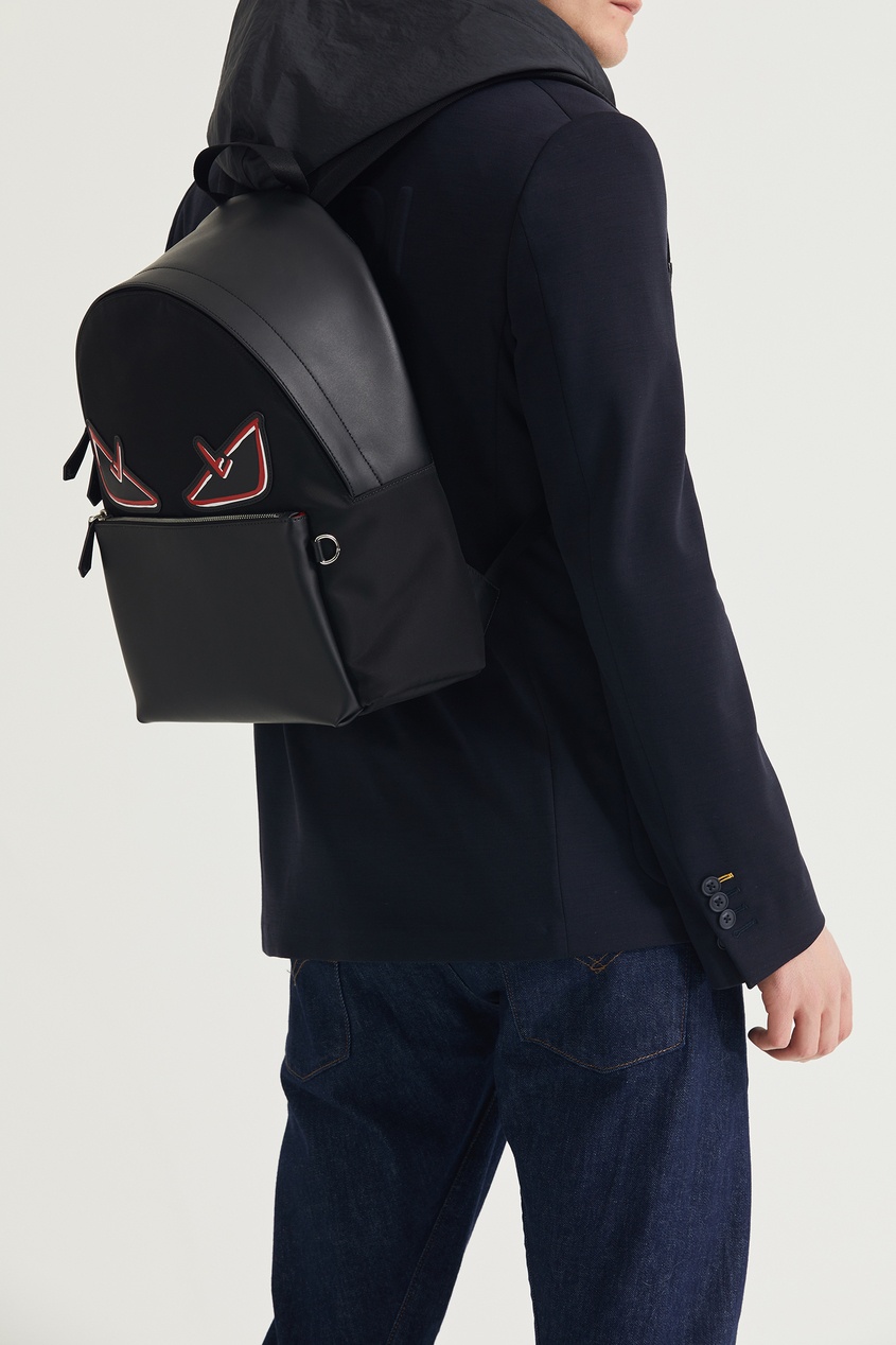 фото Комбинированный рюкзак с отделкой Fendi
