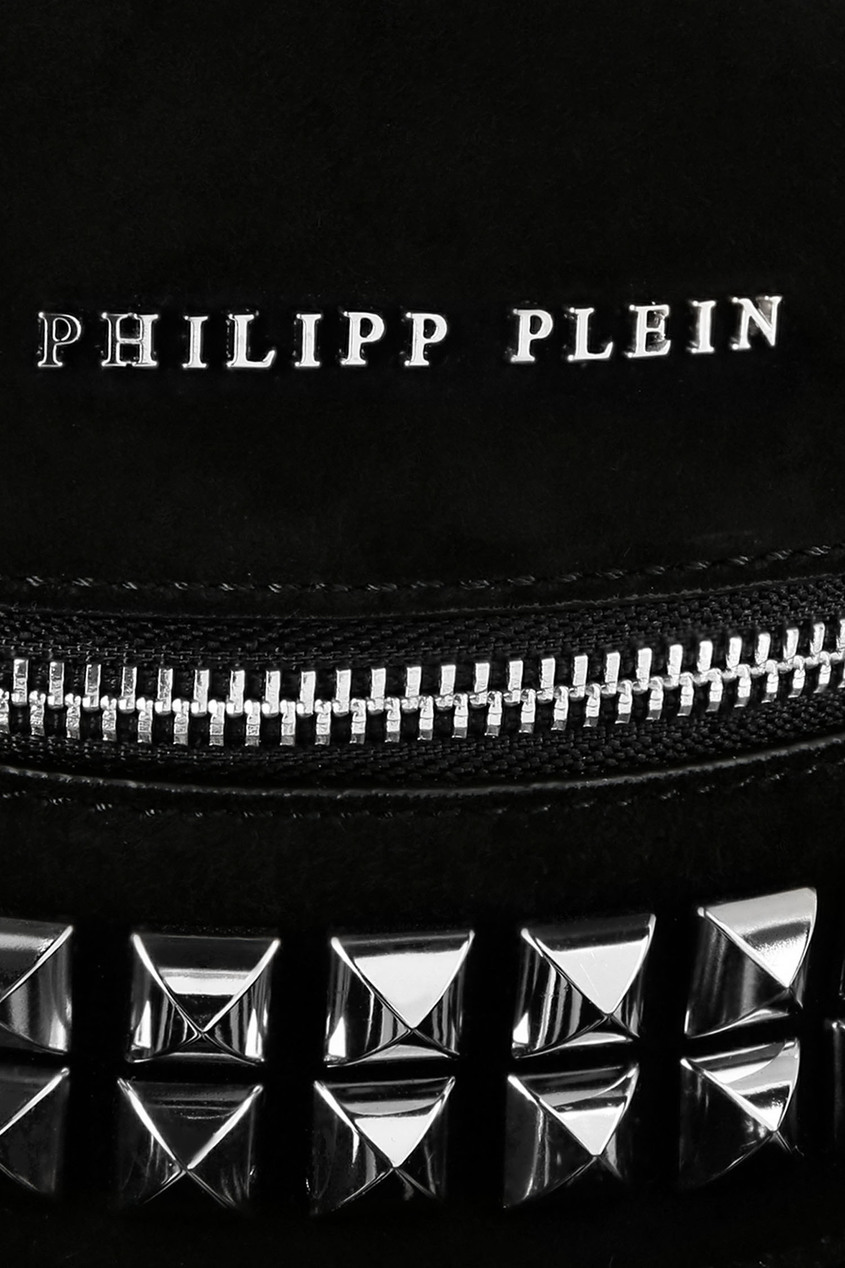 фото Черная сумка с отделкой Philipp plein