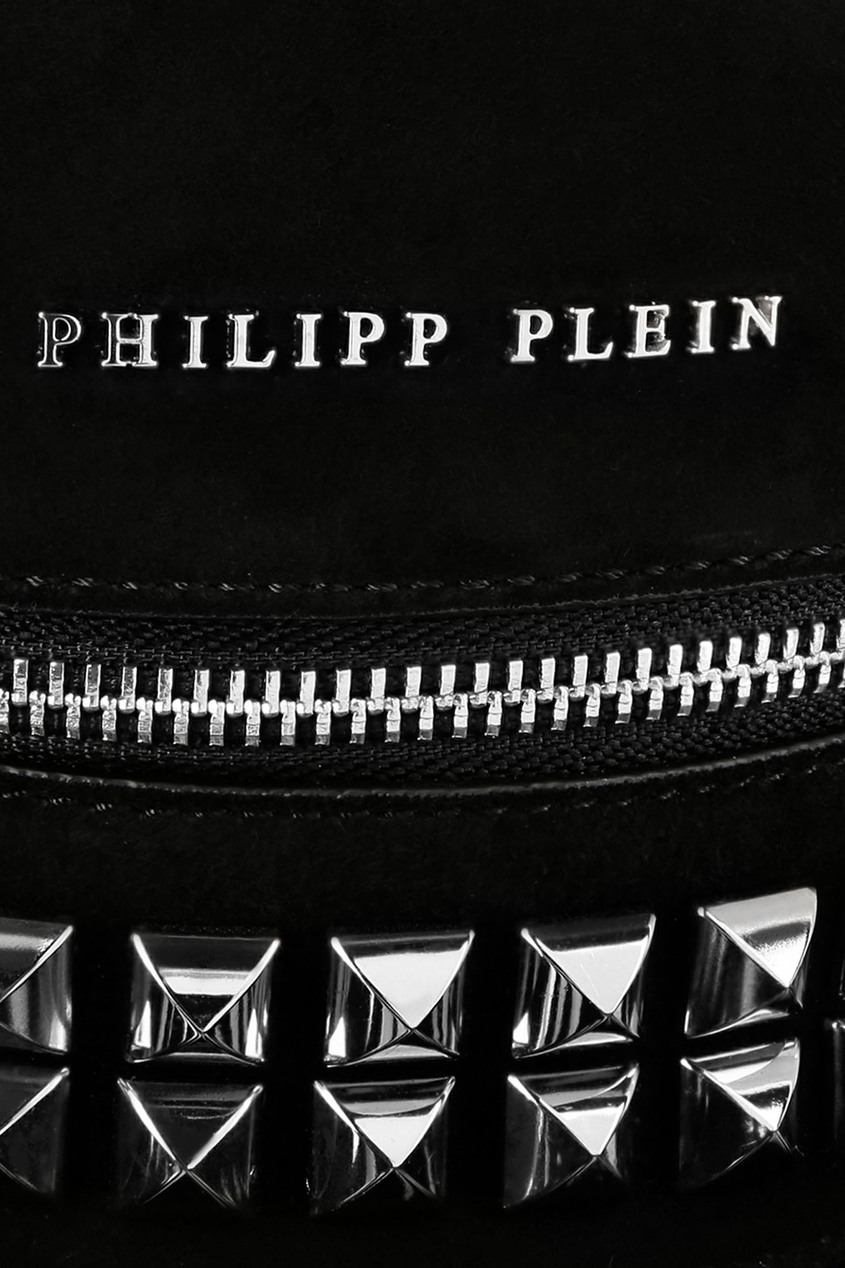 фото Черная сумка с отделкой philipp plein