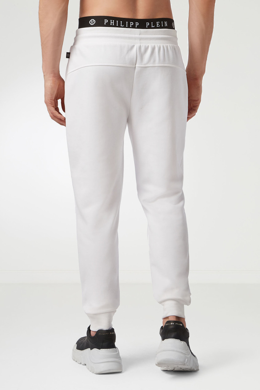 фото Белые трикотажные брюки philipp plein
