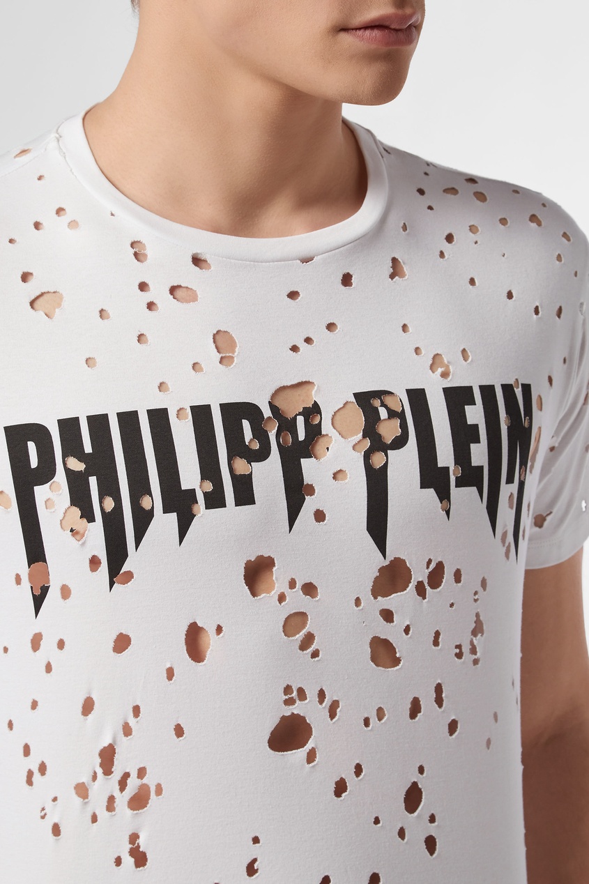 Philipp plein футболка рваная