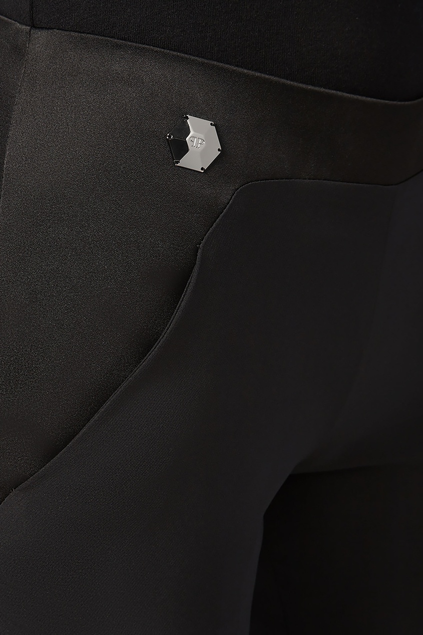 фото Черные укороченные брюки Philipp plein