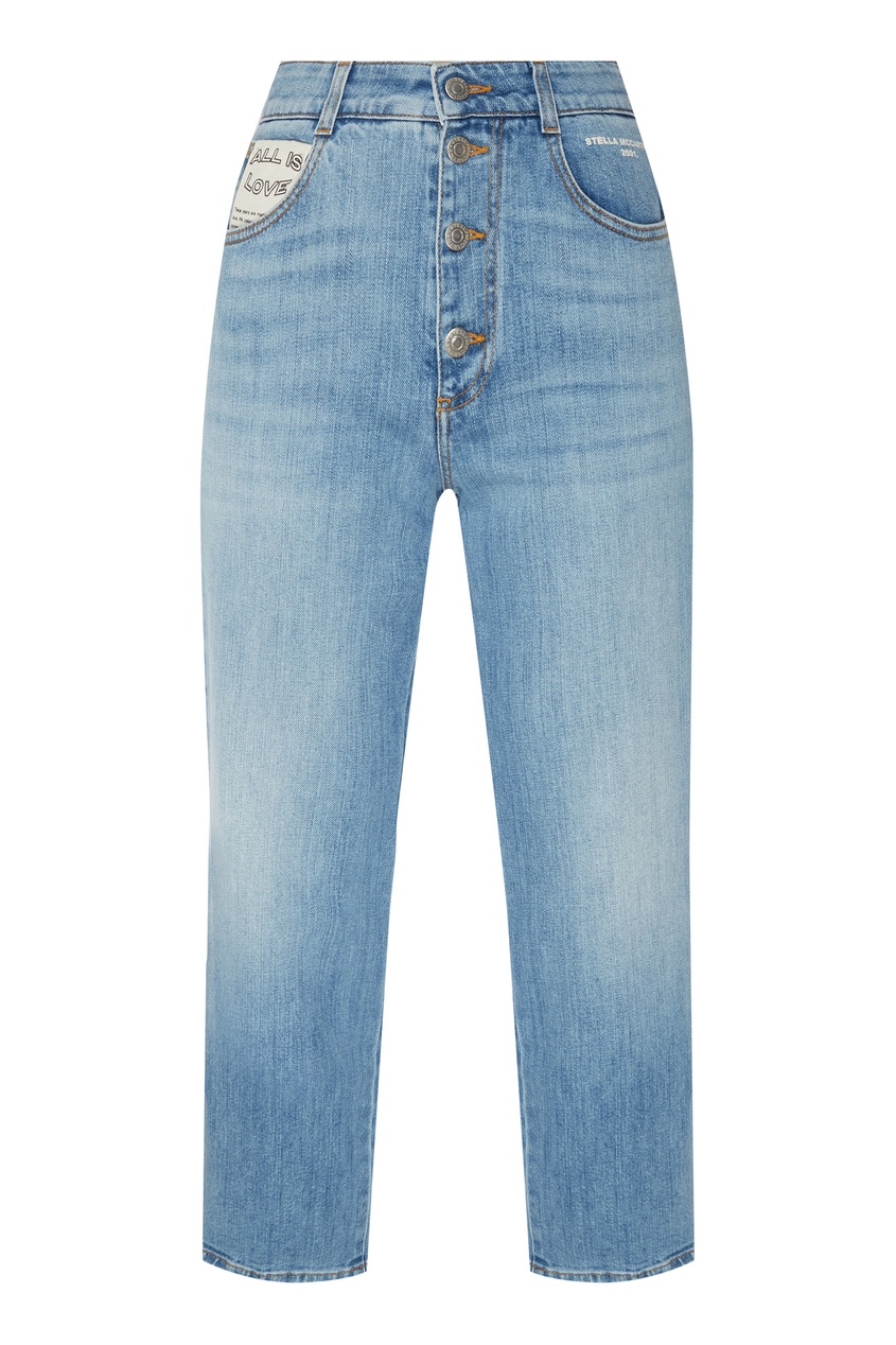 Голубые джинсы с пуговицами от Stella McCartney