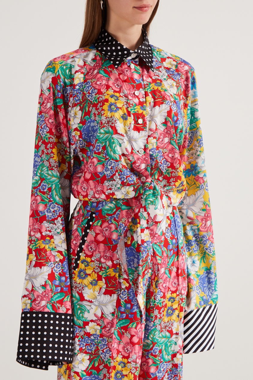 

Рубашка с цветочным принтом, Multicolor