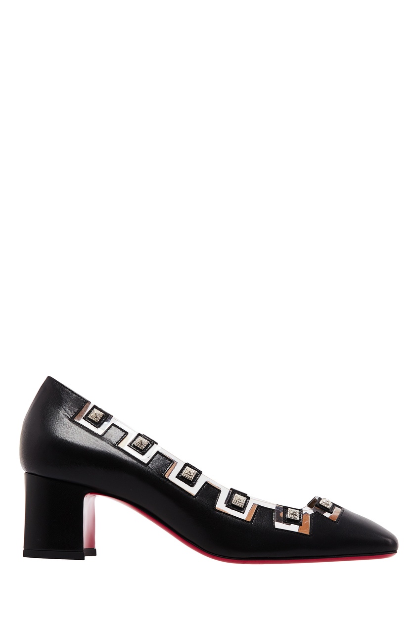 фото Кожаные туфли с декором Patch Pump 55 Christian louboutin