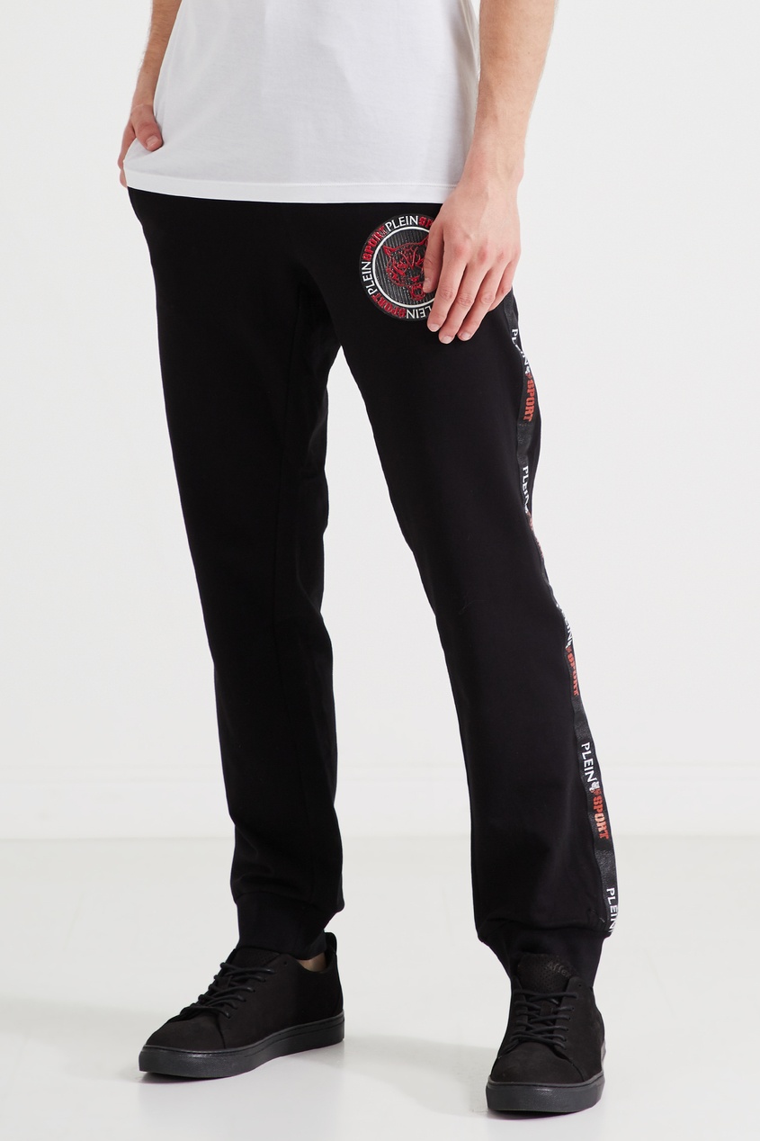 фото Спортивные брюки с крупным логотипом plein sport