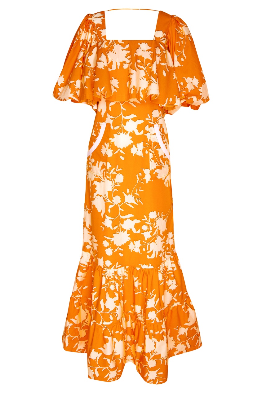 Платье  - оранжевый цвет
