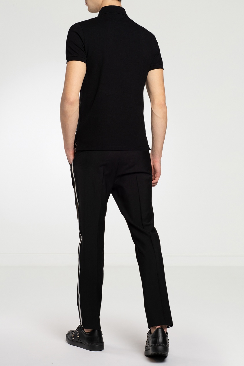 фото Черные брюки с узкими лампасами Valentino