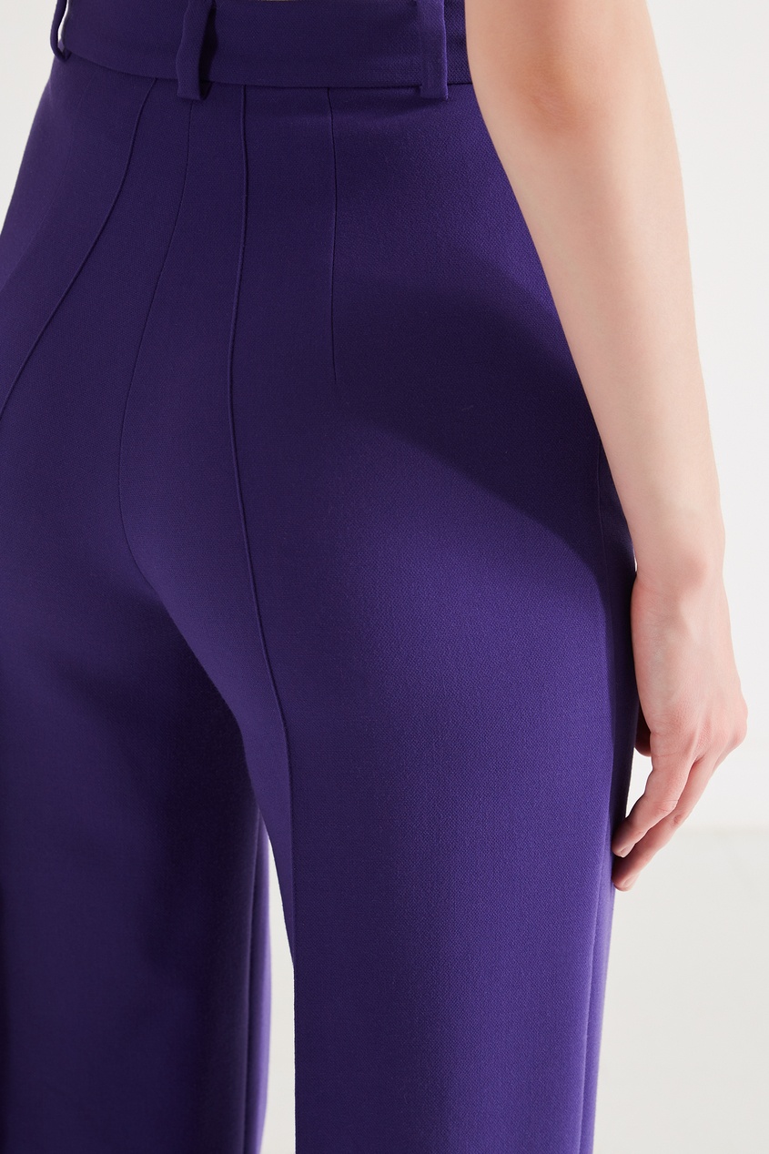 фото Фиолетовые брюки со стрелками Lesyanebo