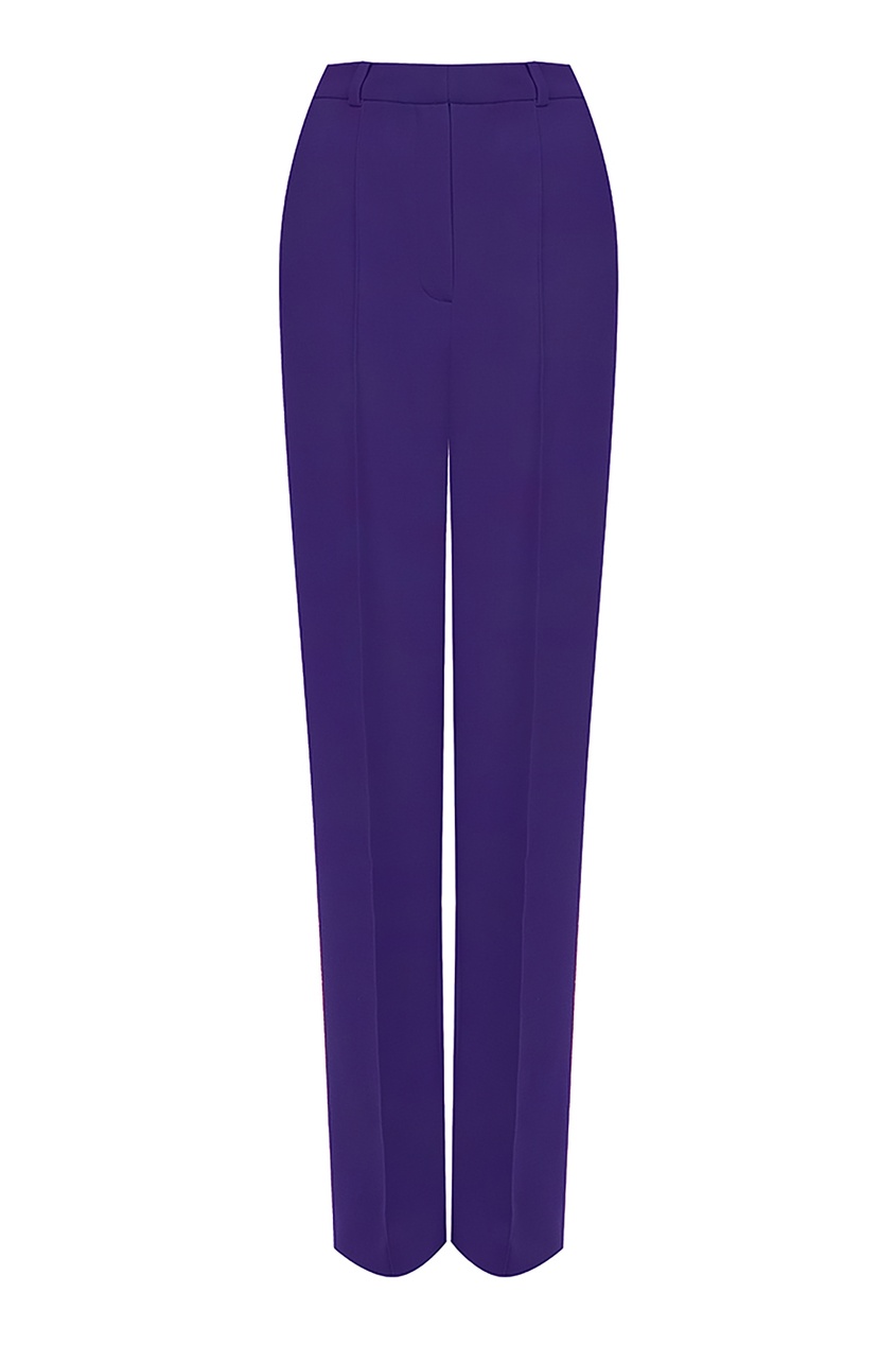 фото Фиолетовые брюки со стрелками Lesyanebo