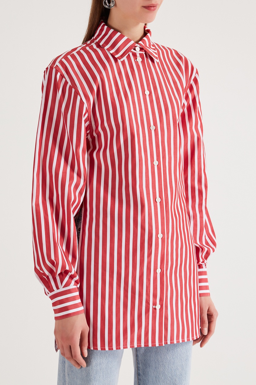 фото Рубашка в красно-белую полоску victoria beckham