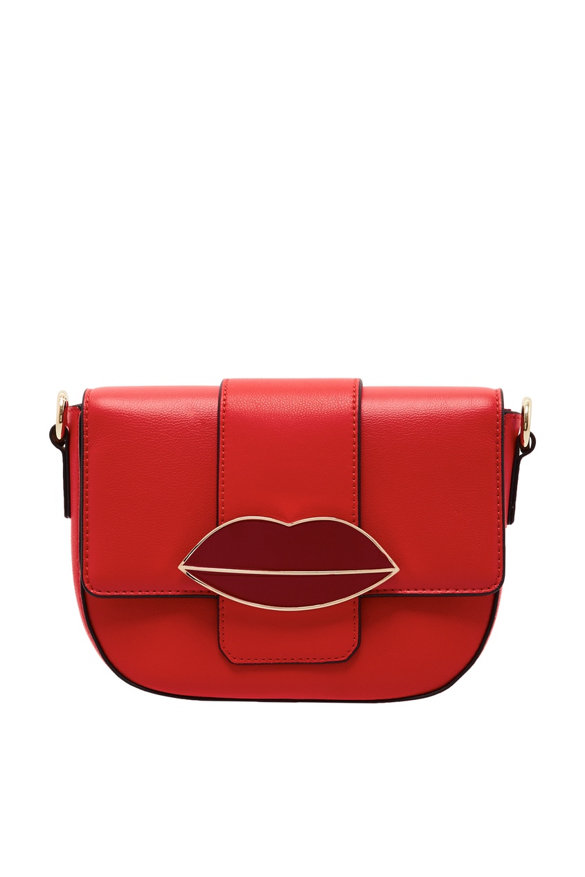 фото Красная сумка-кроссбоди с декором essentiel antwerp