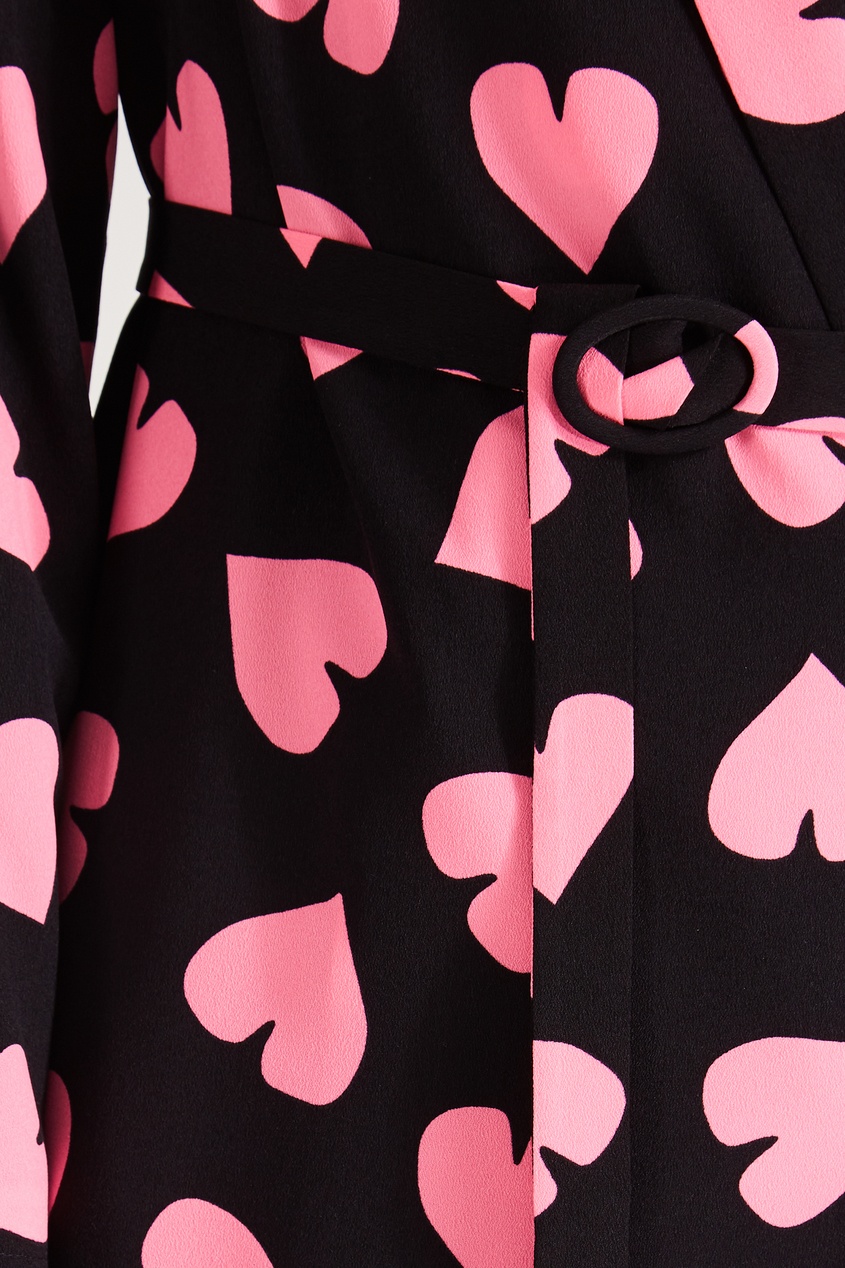 фото Черное платье с розовым принтом essentiel antwerp