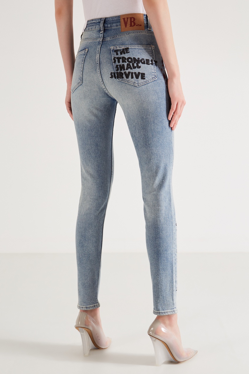 фото Джинсы с надписями и принтом victoria bonya jeans