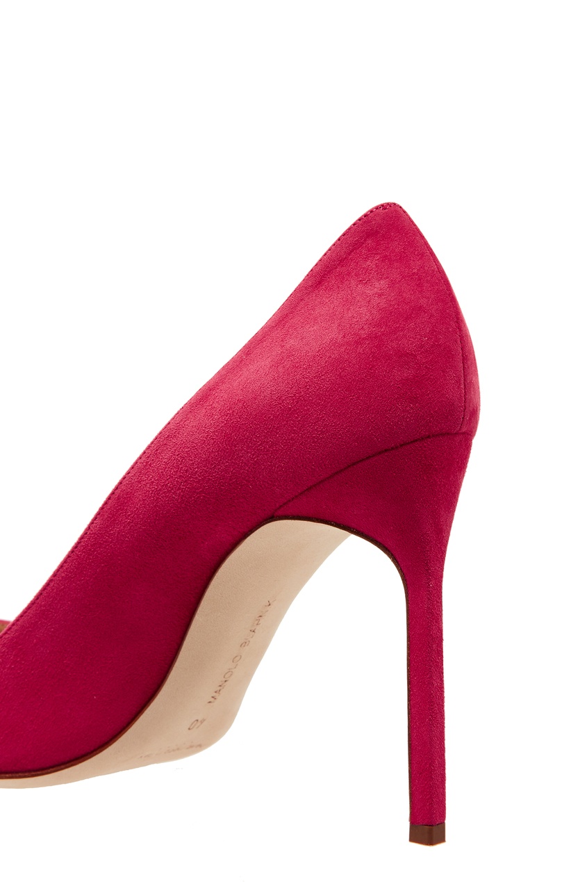 фото Розовые замшевые туфли bb 105 manolo blahnik