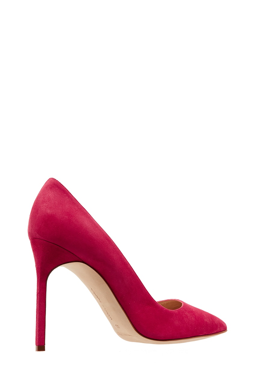 фото Розовые замшевые туфли bb 105 manolo blahnik