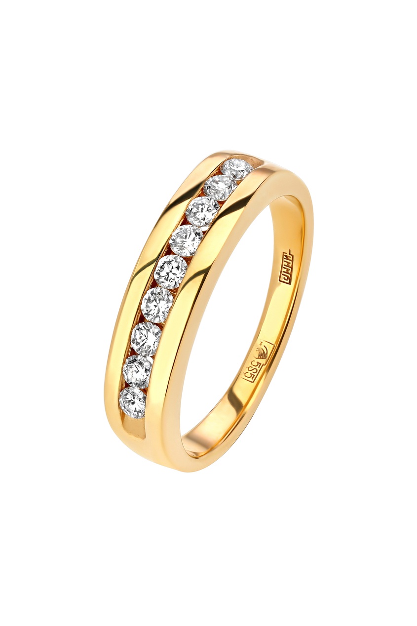 фото Золотое кольцо с бриллиантами Кремлевские мастера