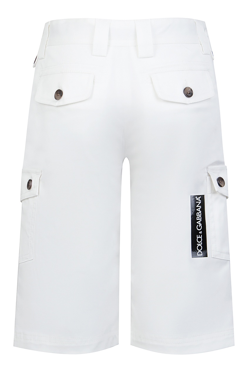 фото Белые брюки с карманами dolce&gabbana