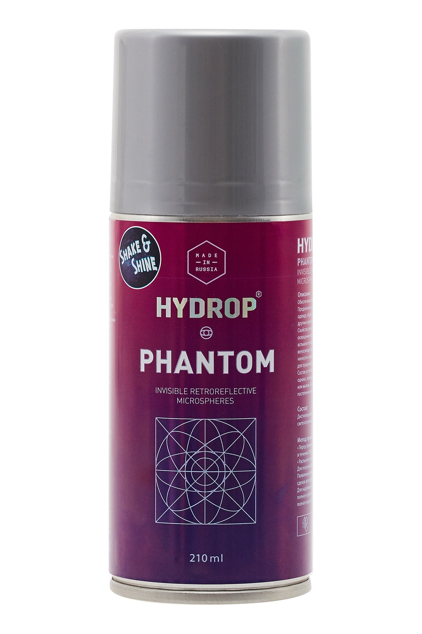 

Hydrop Phantom светоотражающий спрей для одежды и обуви, 210 ml, Без цвета