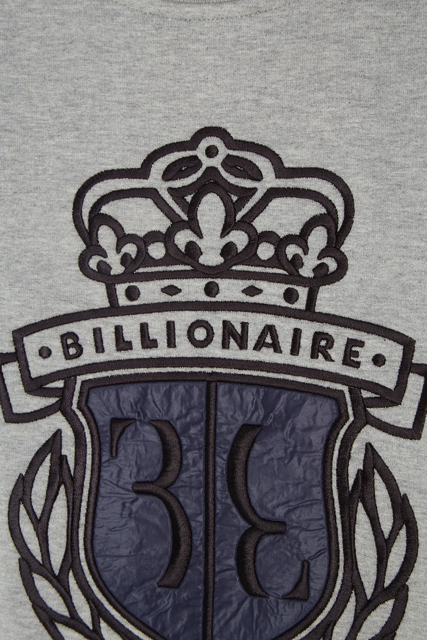 фото Серый свитшот с контрастной отделкой Billionaire boys club