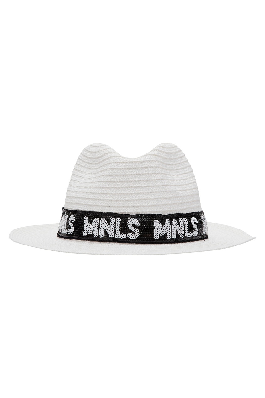 фото Белая шляпа с пайетками monnalisa