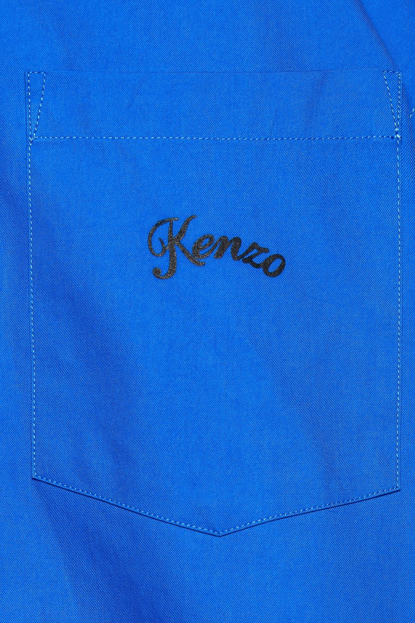 фото Синяя ветровка с капюшоном Kenzo