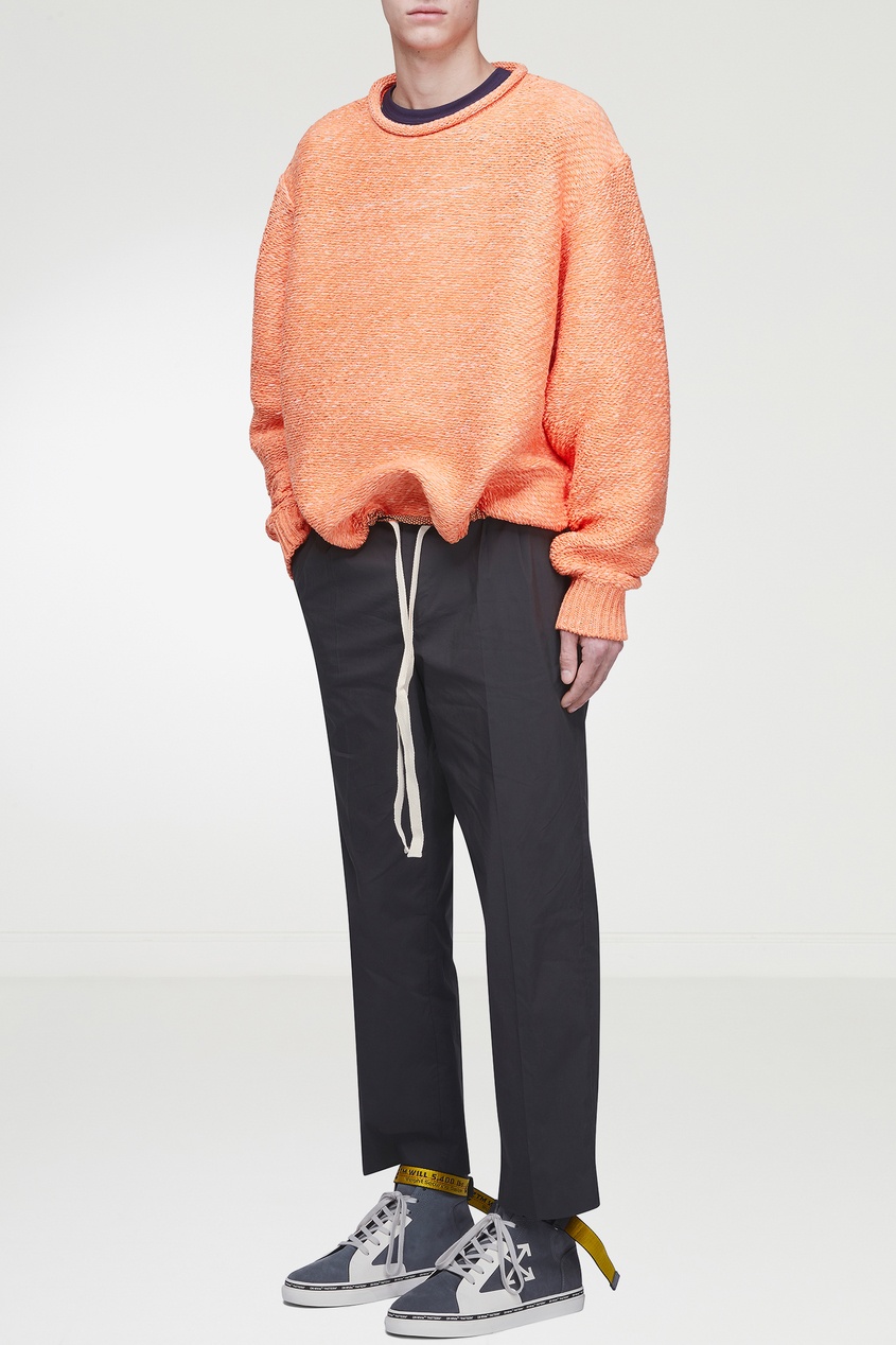 фото Объемный свитер оранжевого цвета Acne studios