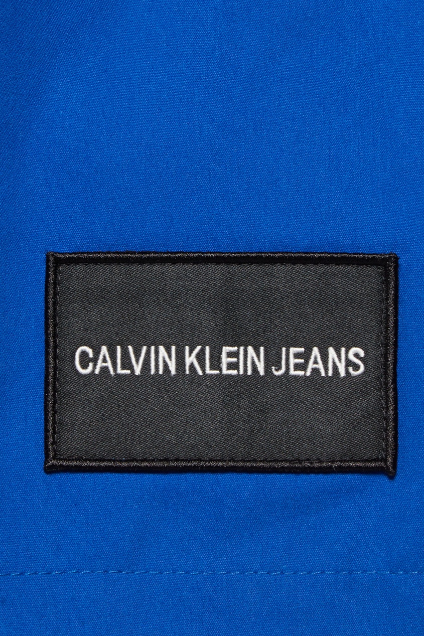 фото Синяя хлопковая парка Calvin klein jeans