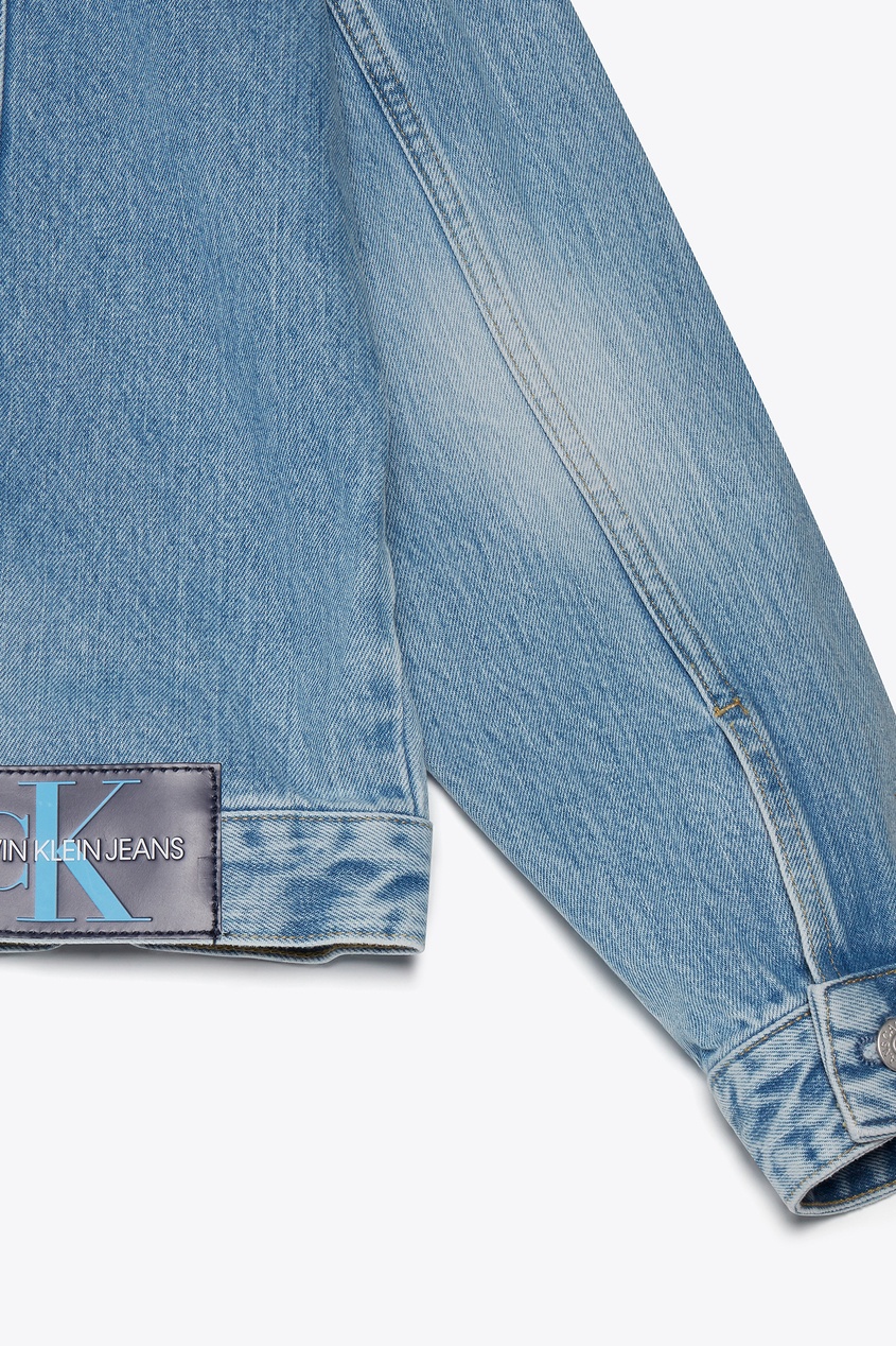 фото Джинсовая куртка на кокетке Calvin klein jeans