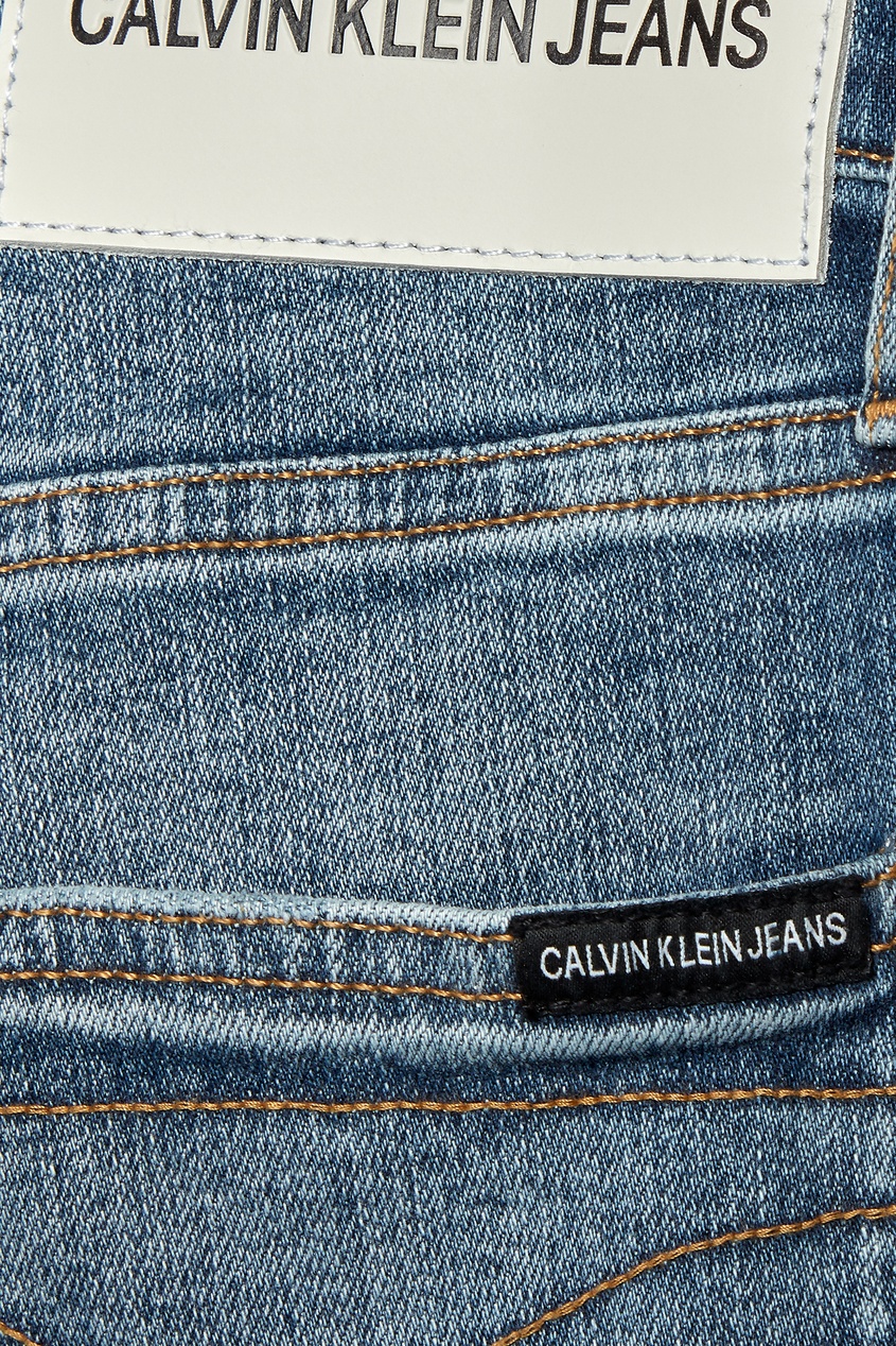 фото Серо-синие «вареные» джинсы Calvin klein jeans