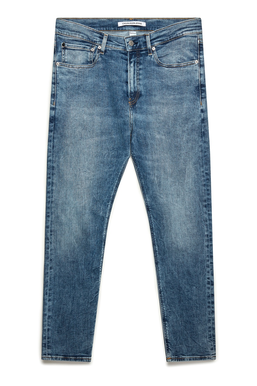 Серо-синие «вареные» джинсы от Calvin Klein Jeans