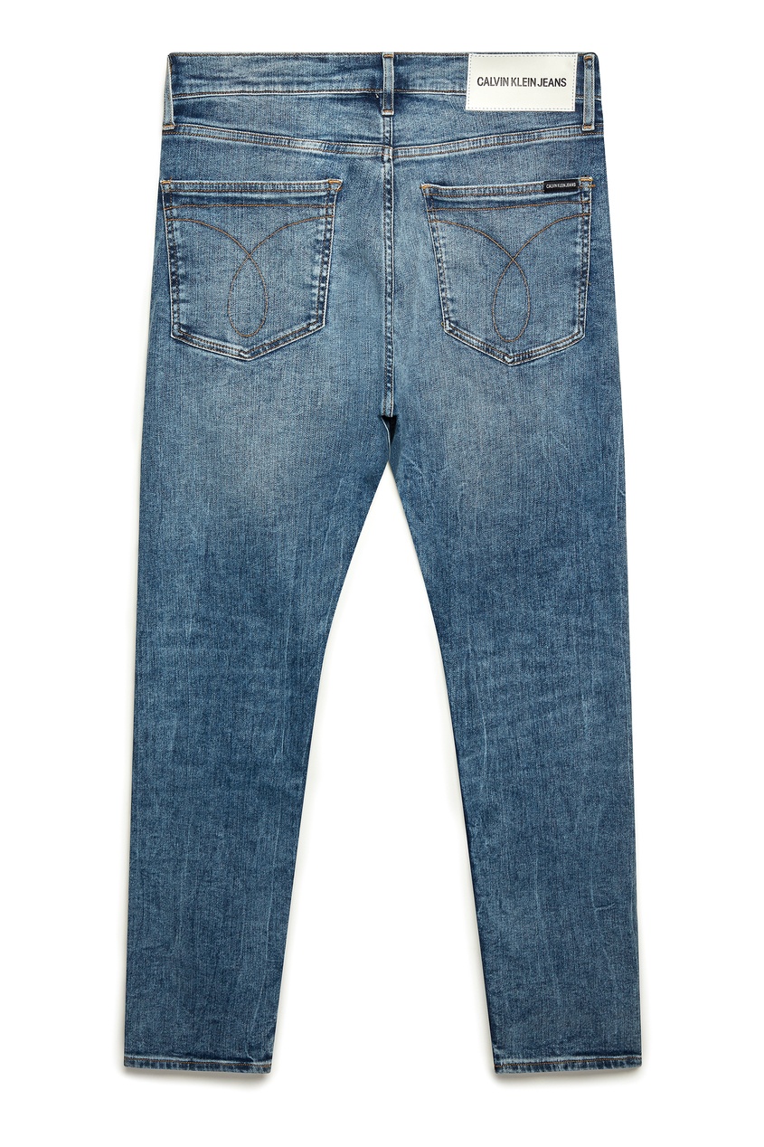 фото Серо-синие «вареные» джинсы Calvin klein jeans
