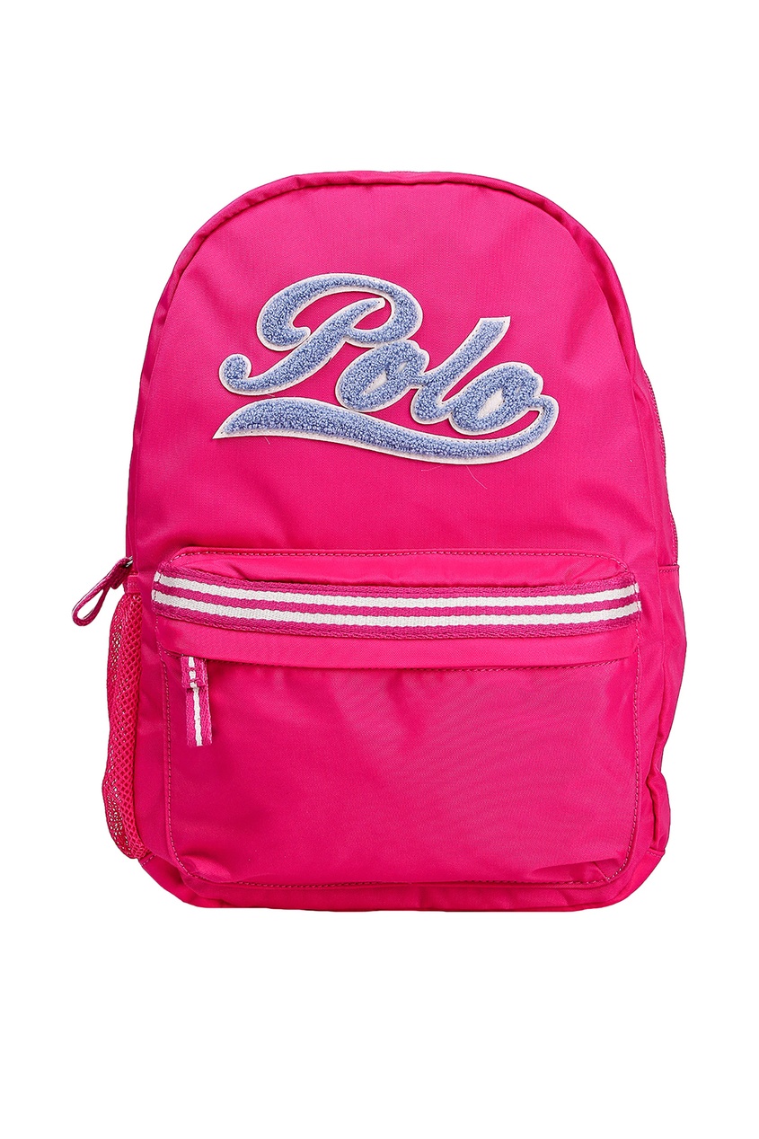 фото Розовый рюкзак с логотипом polo ralph lauren kids