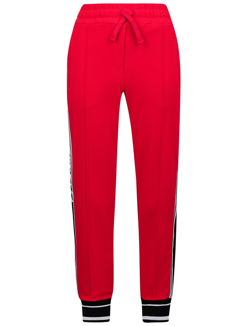 фото Красные брюки с лампасами dolce&gabbana