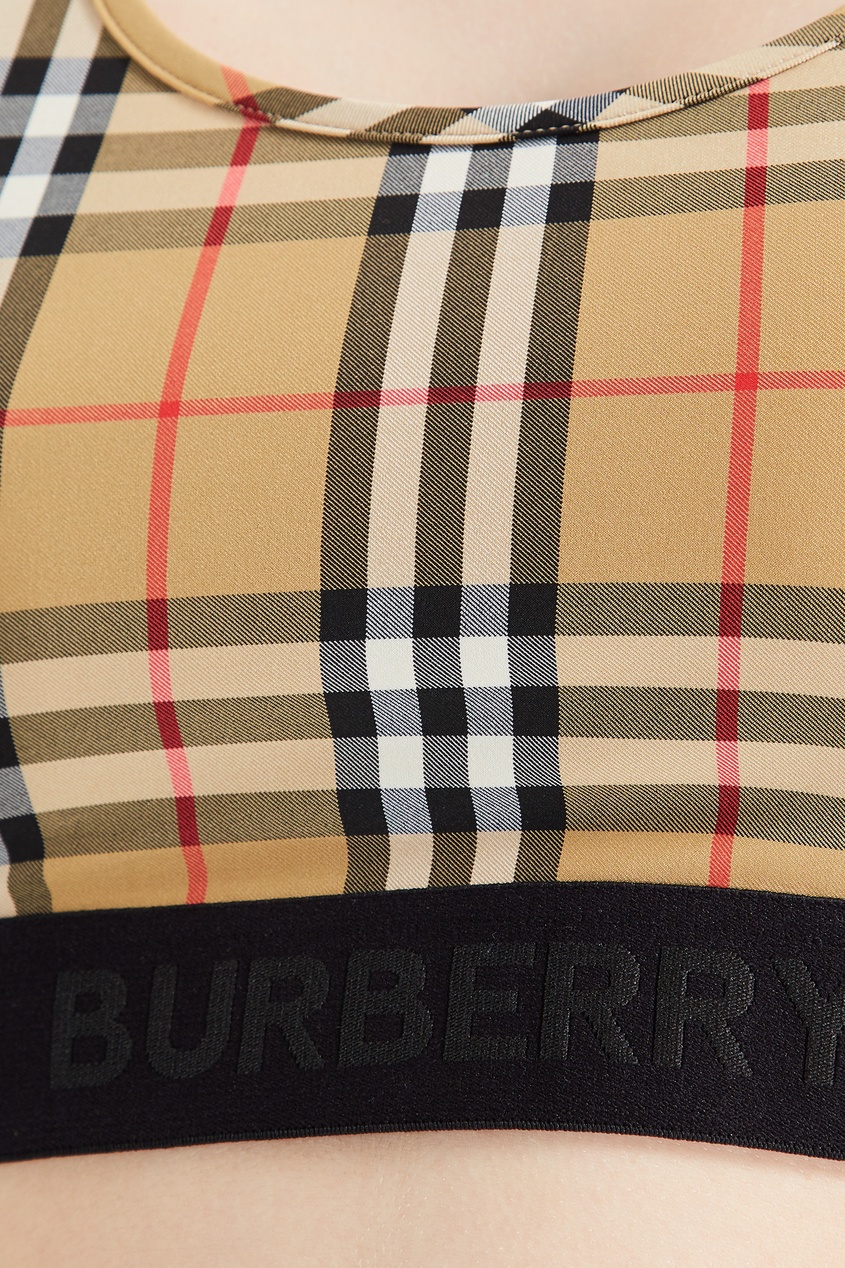 фото Кроп-топ в клетку vintage check burberry