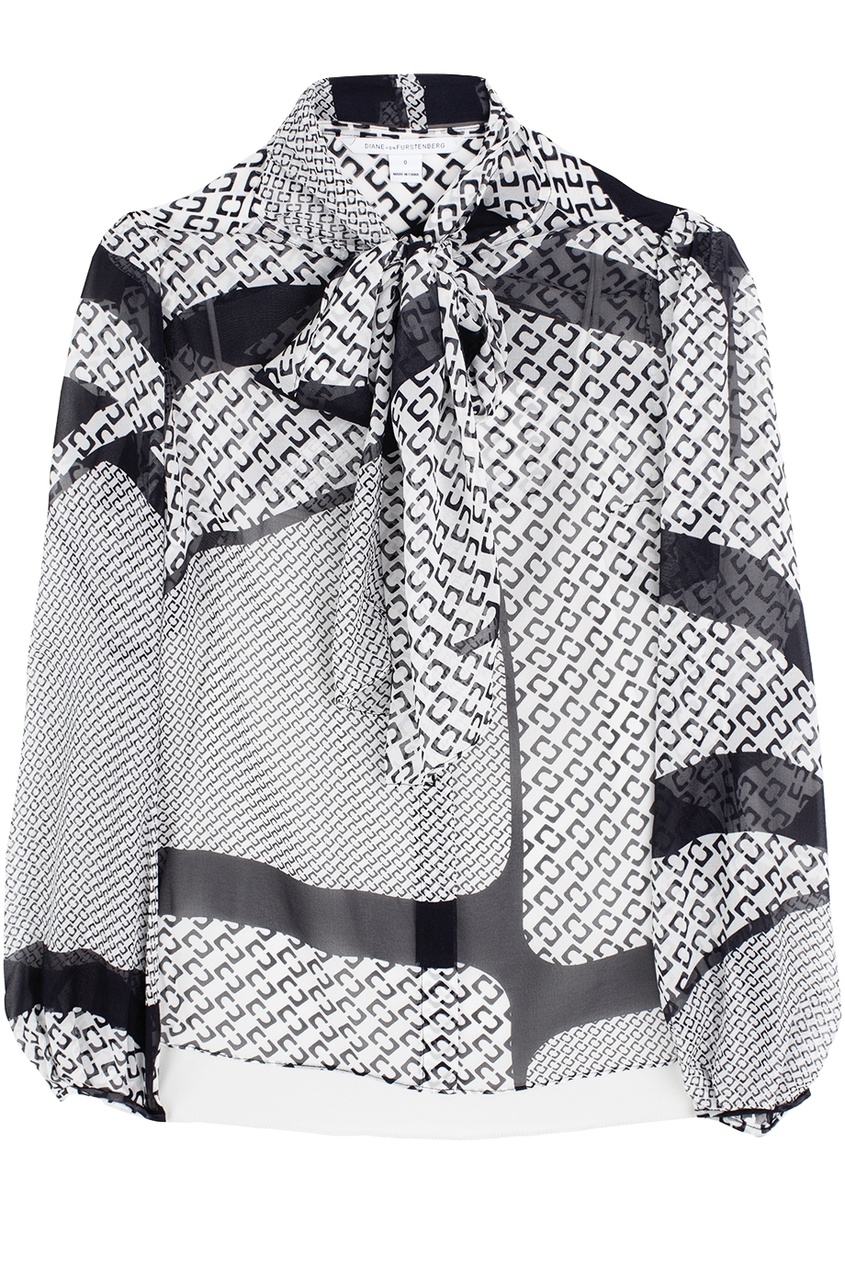 фото Шелковая блузка jezebel Diane von furstenberg