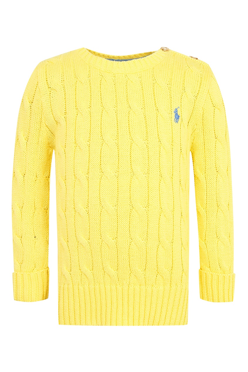 Желтый джемпер с узором Ralph Lauren Kids