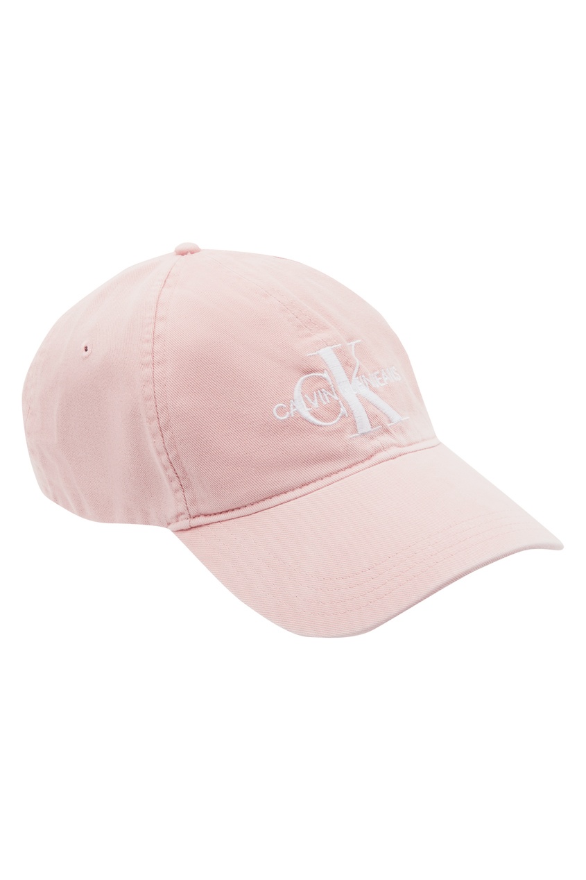 фото Розовая кепка с логотипом calvin klein