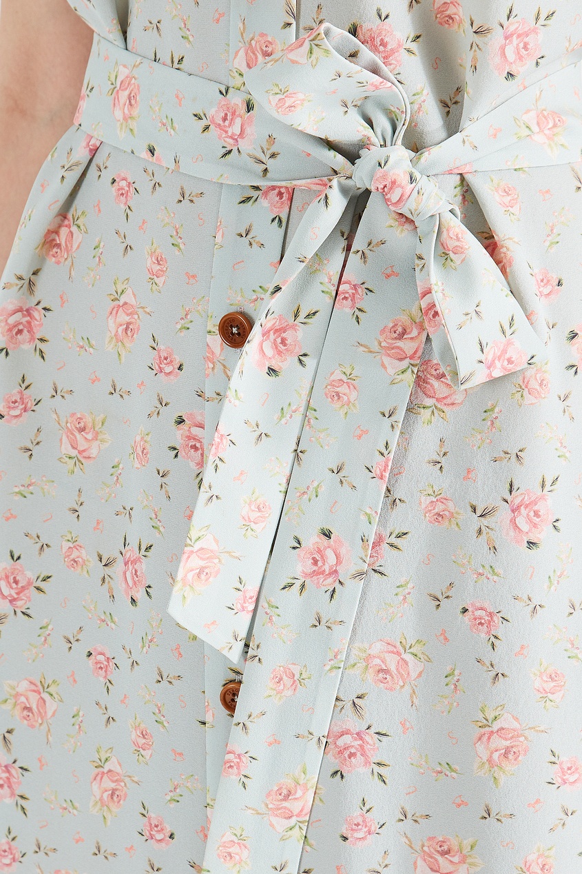 фото Платье-сорочка в мелкий цветок ulyana sergeenko