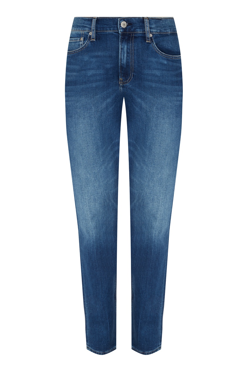 фото Синие джинсы с потертостями Calvin klein