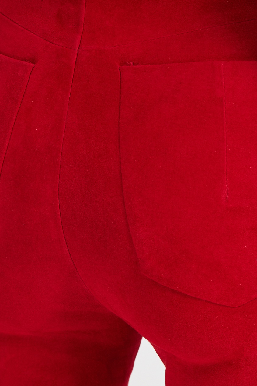 фото Красные кожаные брюки unravel project