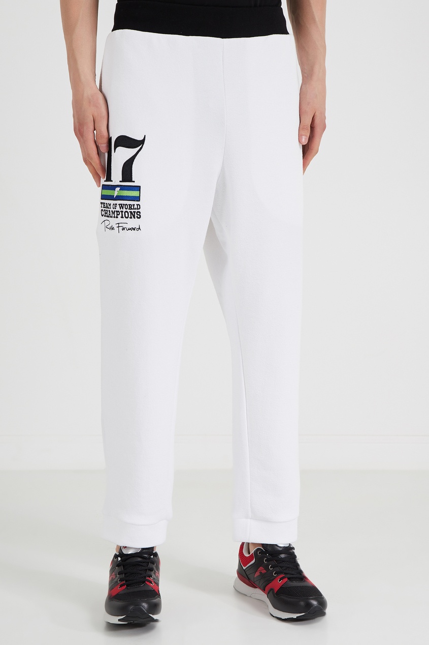 фото Белые брюки с контрастным поясом Fwdlab