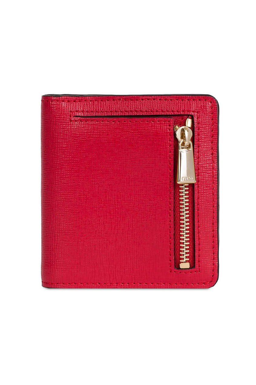 фото Красный кошелек с логотипом furla