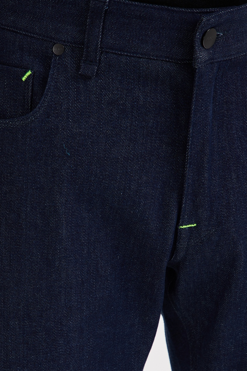 фото Темно-синие прямые классические джинсы Fendi