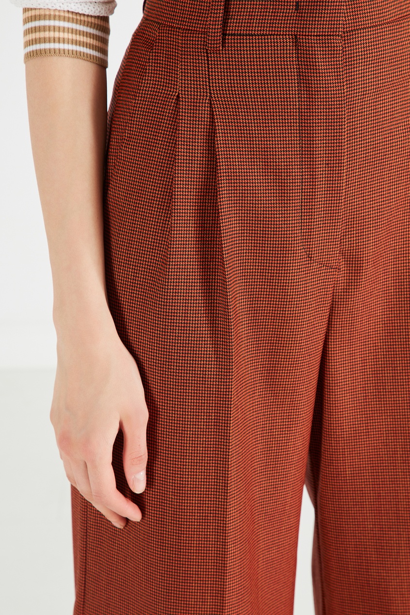 фото Широкие брюки темно-оранжевого цвета Fendi