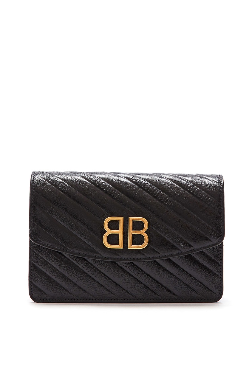 фото Мини-сумка кроссбоди с логотипом BB Balenciaga