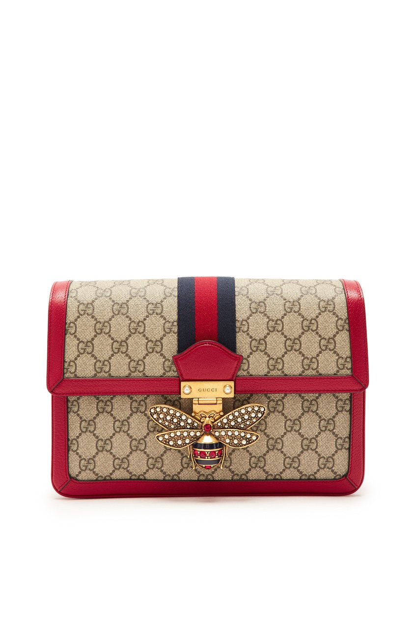 

Красная текстильная сумка «Queen Margaret» от «Gucci», Красный